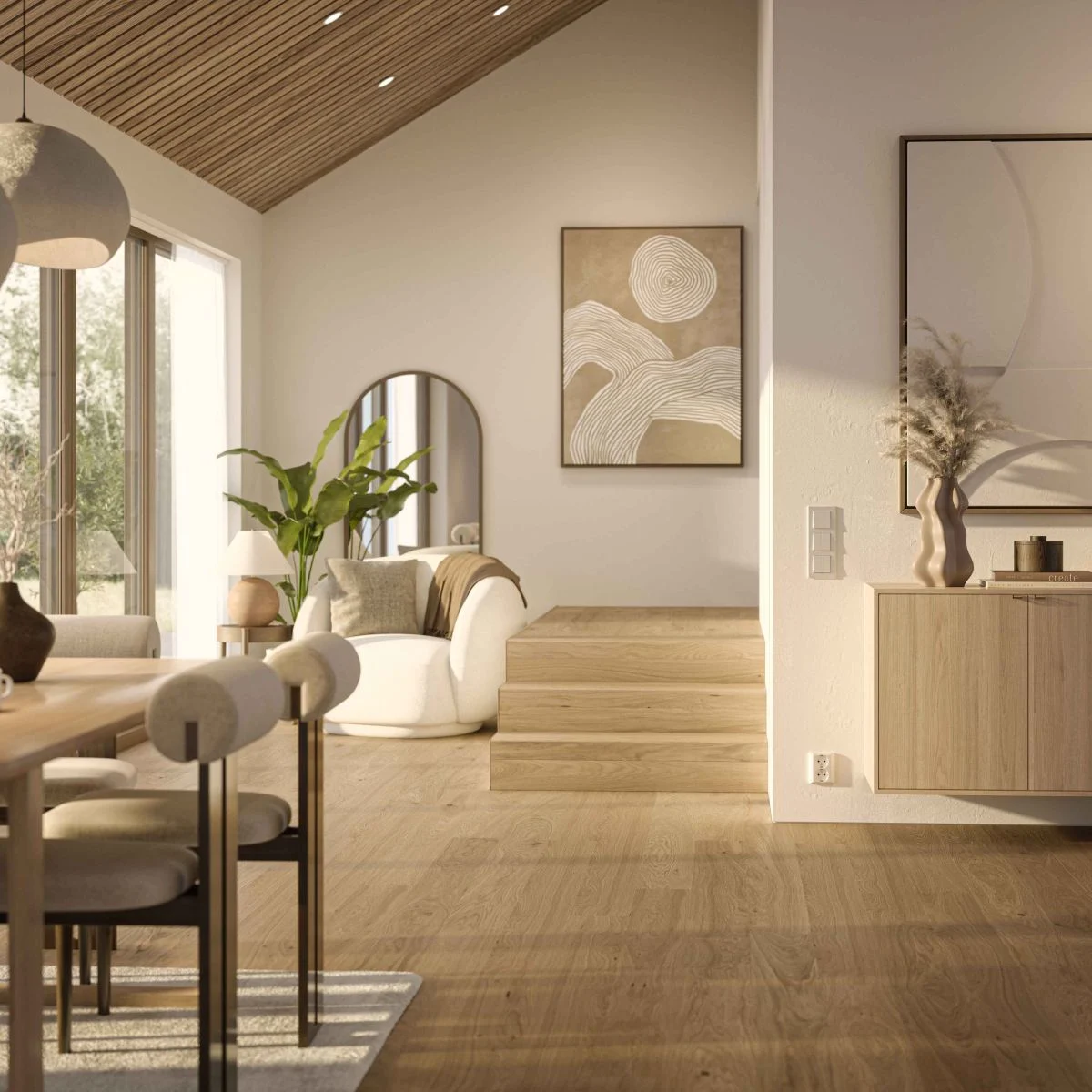 PARQUET FLOTTANT à CLIPSER BJELIN / WOODURA PLANKS M Gamme résidentielle brossé VENDU au PAQUET